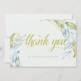 Wasserfarben Moderne Boho Leafy Branchen Vielen Da Dankeskarte