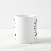 Wasserfarben-Monogramm, einzelner Buchstabe E Kaffeetasse (Mittel)