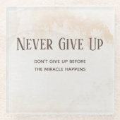 Wasserfarben-Motivationsangebot Glasuntersetzer (Vorderseite)