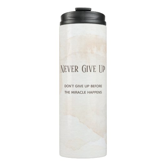 Wasserfarben-Motivationsangebot Thermosbecher (Vorderseite)