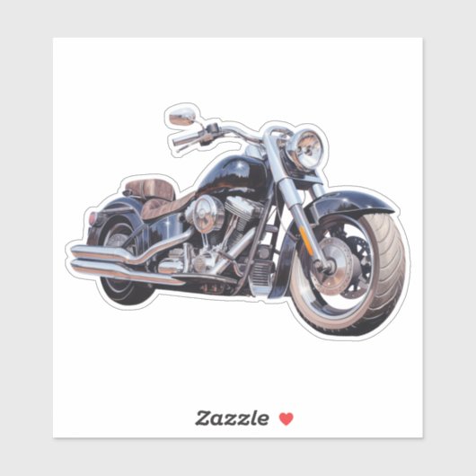 Wasserfarben-Motorrad Aufkleber (Blatt)