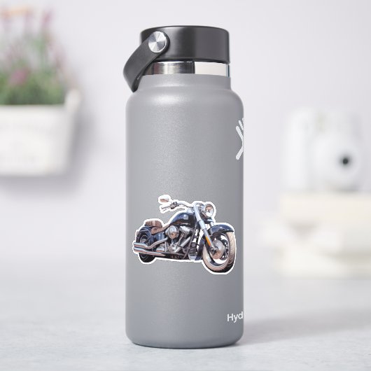 Wasserfarben-Motorrad Aufkleber (HydroFlask)
