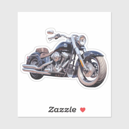 Wasserfarben-Motorrad Aufkleber (Blatt)