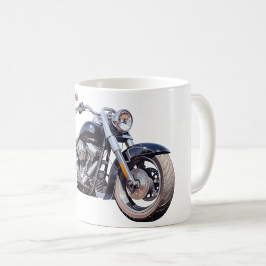 Wasserfarben-Motorrad Kaffeetasse (VorderseiteRechts)