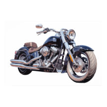 Wasserfarben-Motorrad