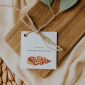 Wasserfarben-Muscheln Geschenkanhänger