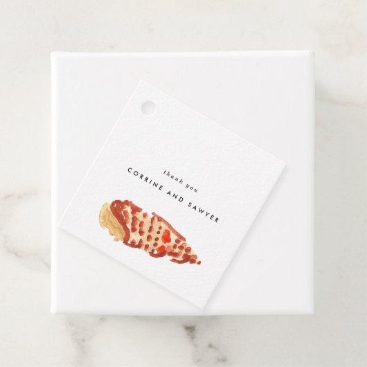 Wasserfarben-Muscheln Geschenkanhänger (Beispiel)