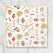 Wasserfarben-Muscheln Geschenkanhänger (Rückseite)