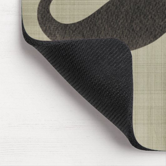 Wasserfarben-Mustache Mousepad (Ecke)