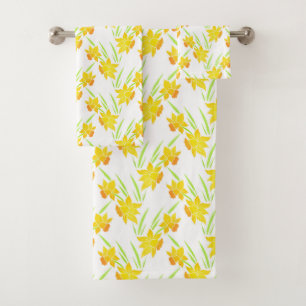 Wasserfarben-Muster Badhandtuch Set