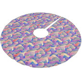 Wasserfarben-Muster-Baumrinde Polyester Weihnachtsbaumdecke (Schrägansicht)