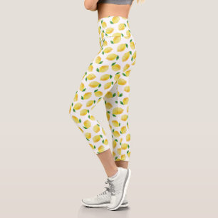 Wasserfarben-Muster Capri Leggings