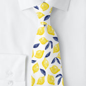 Wasserfarben-Muster Citrus Neck Tie Krawatte