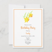 Wasserfarben-Muster Einladung (Vorderseite)