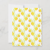 Wasserfarben-Muster Einladung (Rückseite)