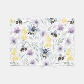 Wasserfarben-Muster Fleecedecke (Vorderseite (Horizontal))