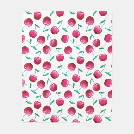 Wasserfarben-Muster Fleecedecke (Vorderseite)