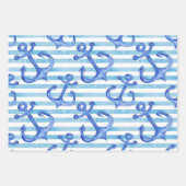 Wasserfarben-Muster Geschenkpapier Set (Vorderseite 2)