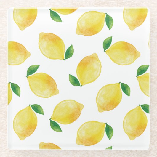 Wasserfarben-Muster Glasuntersetzer (Vorderseite)