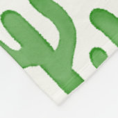 Wasserfarben-Muster - Grün Fleecedecke (Ecke)