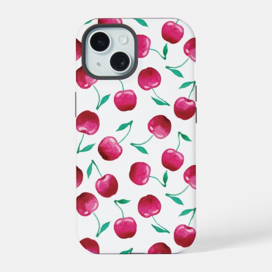 Wasserfarben-Muster iPhone 15 Hülle (Rückseite)
