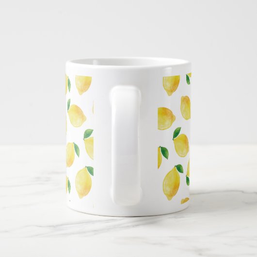 Wasserfarben-Muster Jumbo-Tasse (Rückseite)