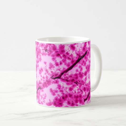 Wasserfarben-Muster Kaffeetasse (VorderseiteRechts)