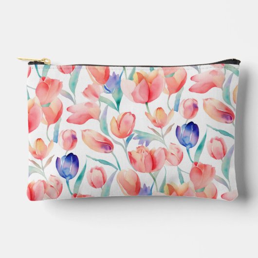 Wasserfarben Muster Klein Zubehörtasche (Vorderseite)