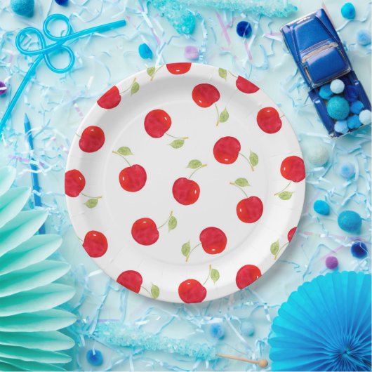 Wasserfarben-Muster Pappteller (Party)