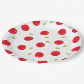 Wasserfarben-Muster Pappteller (Schrägansicht)