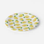 Wasserfarben-Muster Pappteller (Schrägansicht)