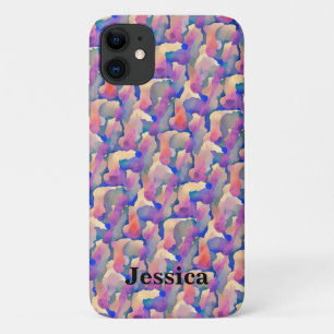 Wasserfarben-Muster personalisierte iPhone 11 Hüll Case-Mate iPhone Hülle