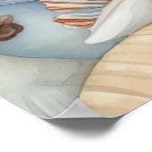 Wasserfarben-Muster Poster (Ecke)