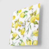 Wasserfarben-Muster Quadratische Wanduhr (Winkel)