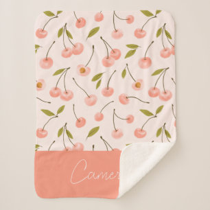 Wasserfarben-Muster Sherpadecke