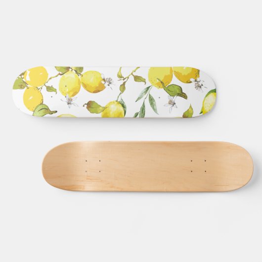 Wasserfarben-Muster Skateboard (Horizontal)