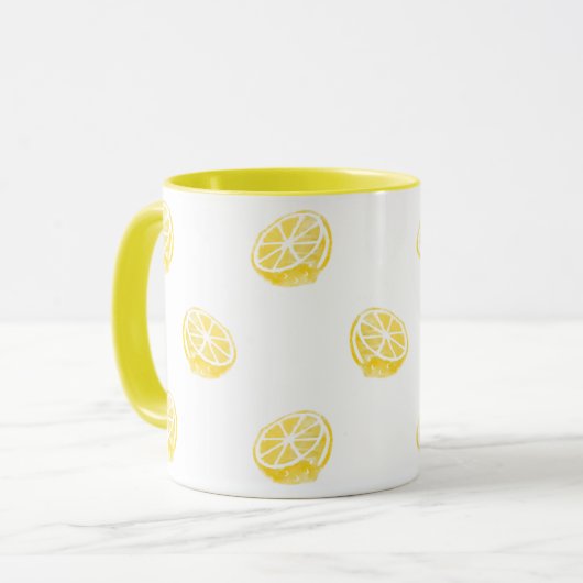 Wasserfarben-Muster Tasse (Vorderseite Links)