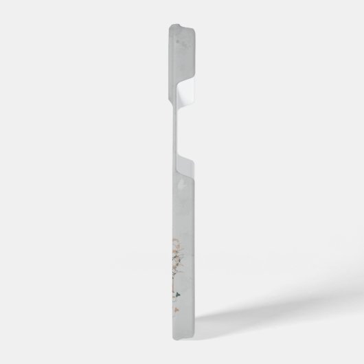 Wasserfarben Mutter Vater Wolf & Co iPhone Hülle (Linke Seite)