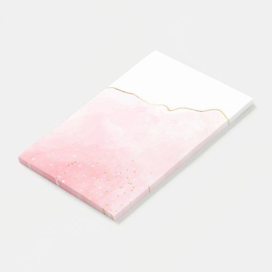 Wasserfarben-Nachhinweise Post-it Klebezettel (angewinkelt)