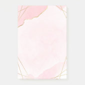 Wasserfarben-Nachhinweise Post-it Klebezettel (Vorderseite)