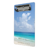 Wasserfarben Natur Seascape Waves Elegante Vorlage Mini Klemmbrett (Gewinkelt2)