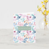 Wasserfarben-Nature-Muster - Happy Affirmation Car Karte (Gelbe Blume)
