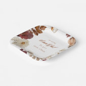 Wasserfarben-neutraler Pumpkin Rustikaler Fall-Par Pappteller (Gewinkelt)