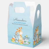 Wasserfarben Niedlich Safari Jungle Tiere Geburtst Geschenkschachtel (Geöffnet)