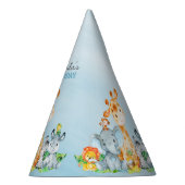 Wasserfarben Niedlich Safari Jungle Tiere Geburtst Partyhütchen (Rechts)