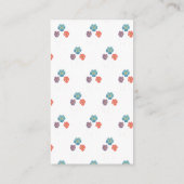 Wasserfarben Niedliches Windelgewächse Begleitkarte (Rückseite)