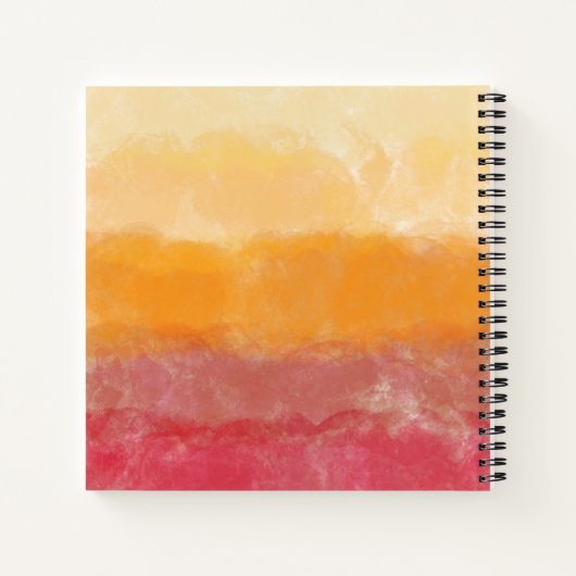 Wasserfarben Notizblock (Rückseite)