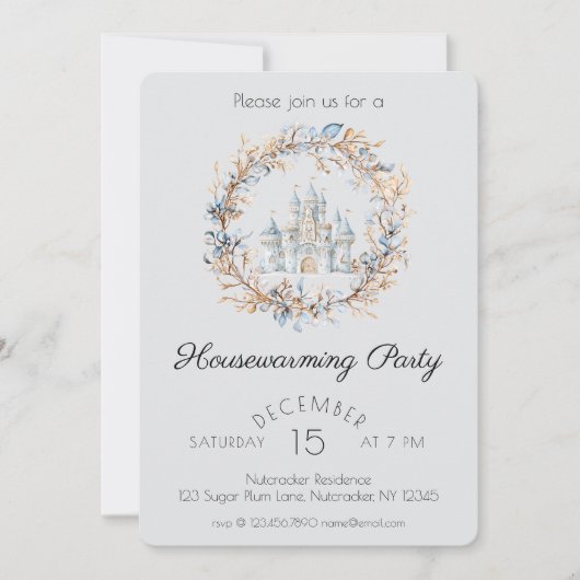Wasserfarben-Nutcracker-Party Einladung (Vorderseite)