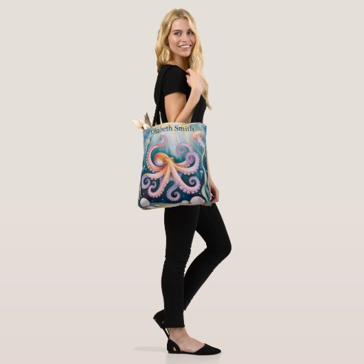 Wasserfarben-Oktopus-Kindergeburtstagsfeier Tasche (Am Model)