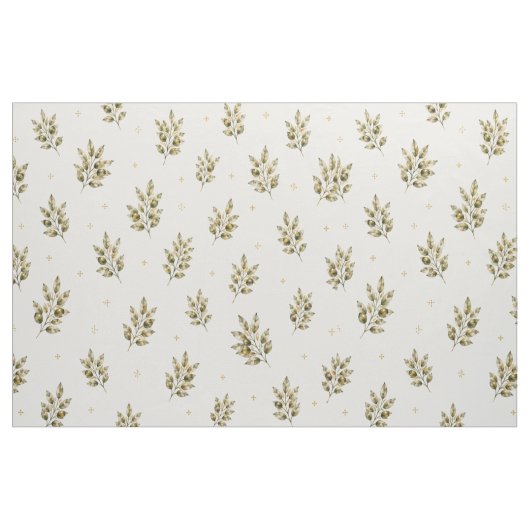 Wasserfarben Olivenzweig Stoff (Yard (91,4 cm))